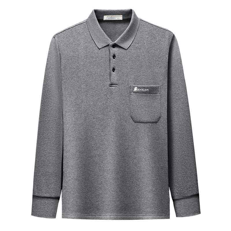 Tシャツ 男性用 秋冬 加絨 裏起毛 長袖 あったかインナー カットソー 綿 厚手 保温 防寒 部屋着 普段使い2