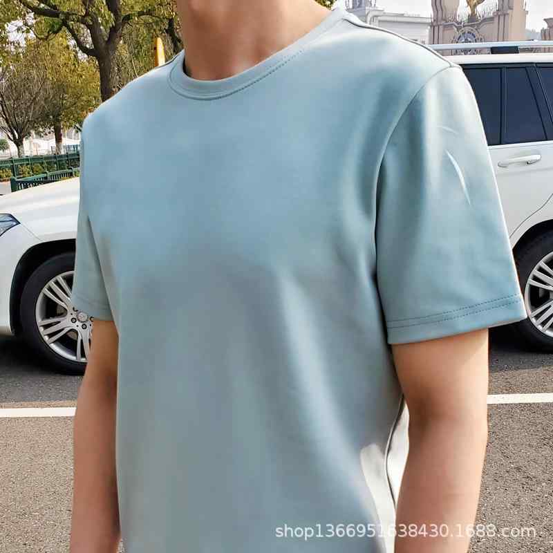Tシャツ メンズ 男性用 半袖 ラウンドネック カットソー ピマコットン ペルー綿 無地 ゆったり リラックス 白 ホワイト トップス