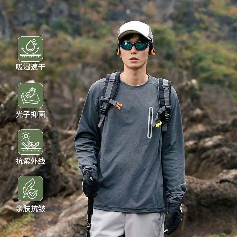 Tシャツ メンズ 男性用 長袖 トップス 吸湿 速乾 紫外線カット 普段使い 通勤用2