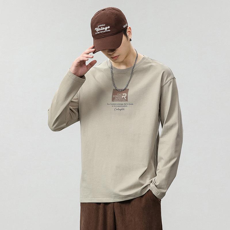 Tシャツ メンズ 男性用 トップス カットソー 長袖 コットン カジュアル 春秋冬 インナー 普段使い