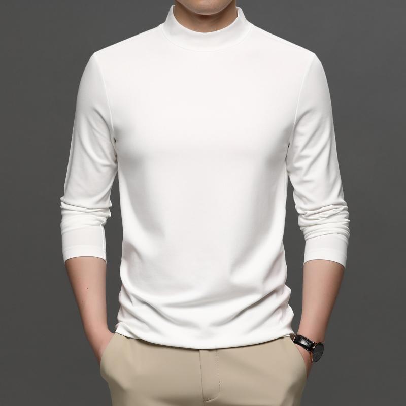 Tシャツ メンズ 男性用 桑蚕? 長袖 薄手 カットソー トップス インナー 普段使い カジュアル 2