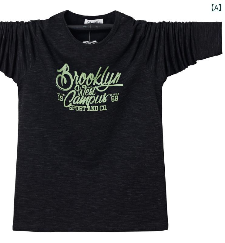 Tシャツ メンズ 男性用 大きいサイズ 韓国 スポーツ 長袖 竹節布 カットソー 普段使い 部屋着2
