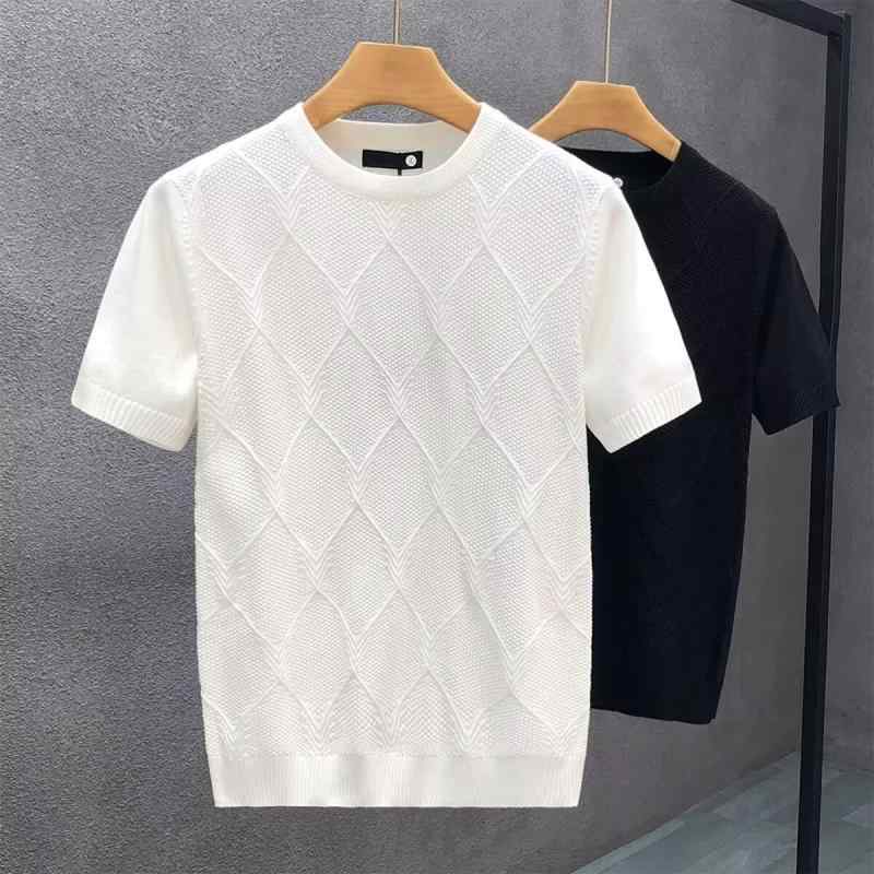 Tシャツ メンズ 半袖 薄手 ニット トップス スリム 伸縮性 通気性 接触冷感 インナー 普段使い 部屋着 カットソー イギリス風