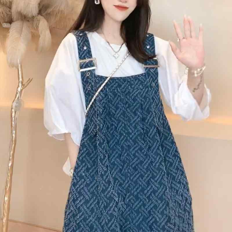 プルオーバー レディース ジーンズ 上っ張り セットアップ ズボン下 お上さん服 デニム 上下仕掛ける うつり変わり  カットソー
