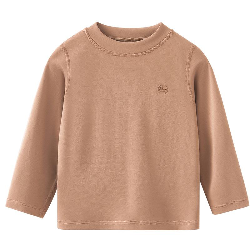 Tシャツ キッズ 子供 長袖Tシャツ 男女兼用 防寒 あったか インナー ラグラン袖 無地 トップス カットソー 秋冬
