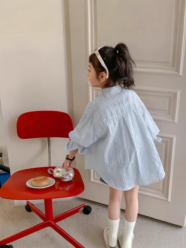 シャツ キッズ 女の子 子供服 春夏 エアコン 紫外線対策 日焼け防止 薄手 アウター トップス 羽織り