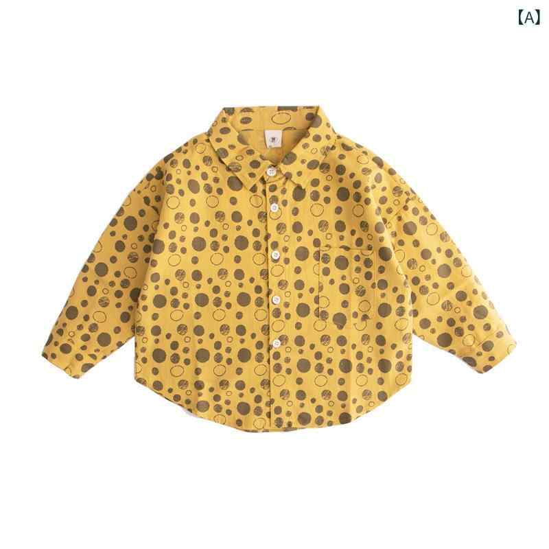 シャツ キッズ 子供 長袖 シャツ ブラウス 男女兼用 春秋 トップス 綿 ゆったり かわいい2 4,471円