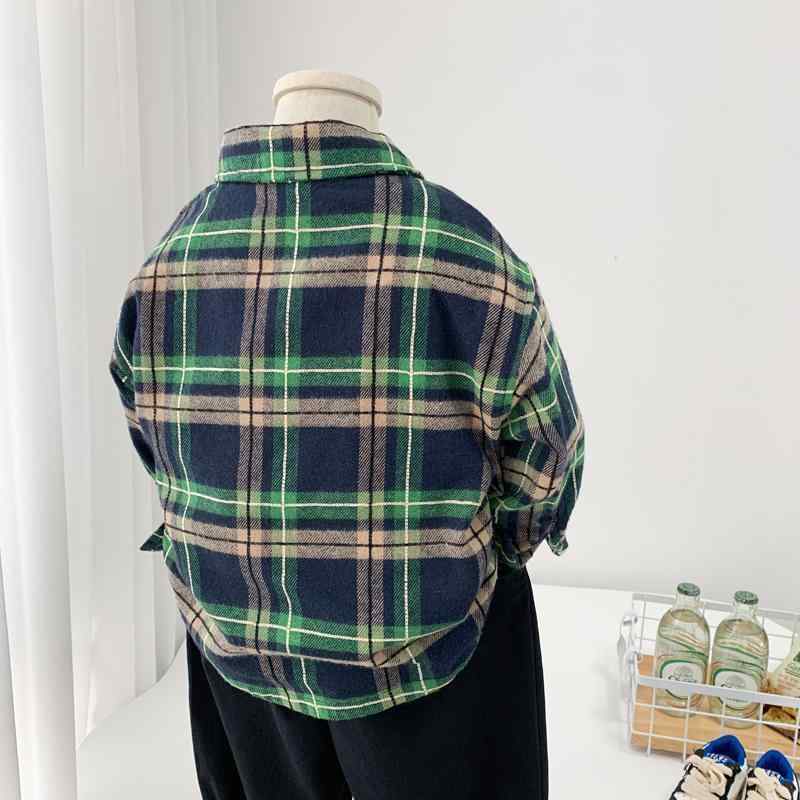 シャツ キッズ 男の子 裏起毛 秋冬 チェック柄 シャツ 子供服 トップス 春秋 おしゃれ かっこいい