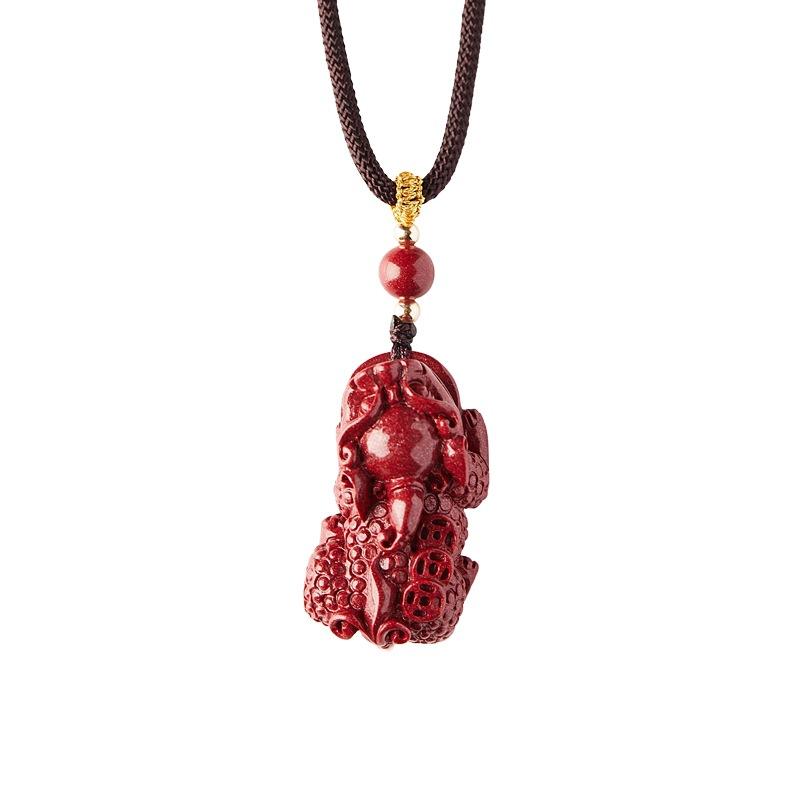 ネックレス レディース アクセサリー ペンダントトップ 貔貅（ヒキュウ） 彫刻 ジルコニア ラッキーアイテム 手作り お守り 開運 ギフト