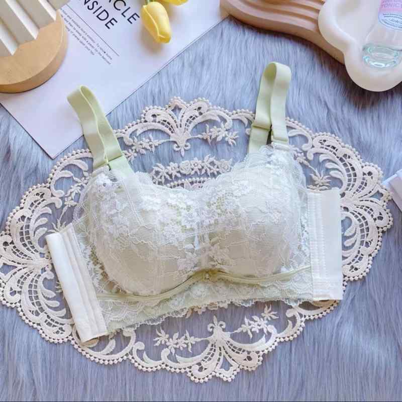 ブラジャー レディース ベビー Aカップ 小胸 厚手 パッド 盛りブラ 谷間 無地 調節可能 インナー