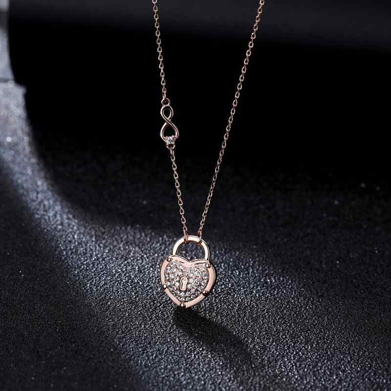 ネックレス レディース S925 シルバー ジルコニア ハート ペンダント 高級感 エレガント かわいい アクセサリー 4,776円