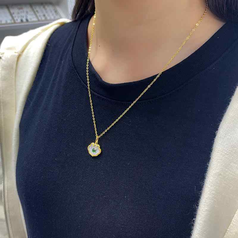 ネックレス レディース S925 シルバー 翡翠 ひすい ペンダント ダブルカラー ファッション おしゃれ アクセサリー
