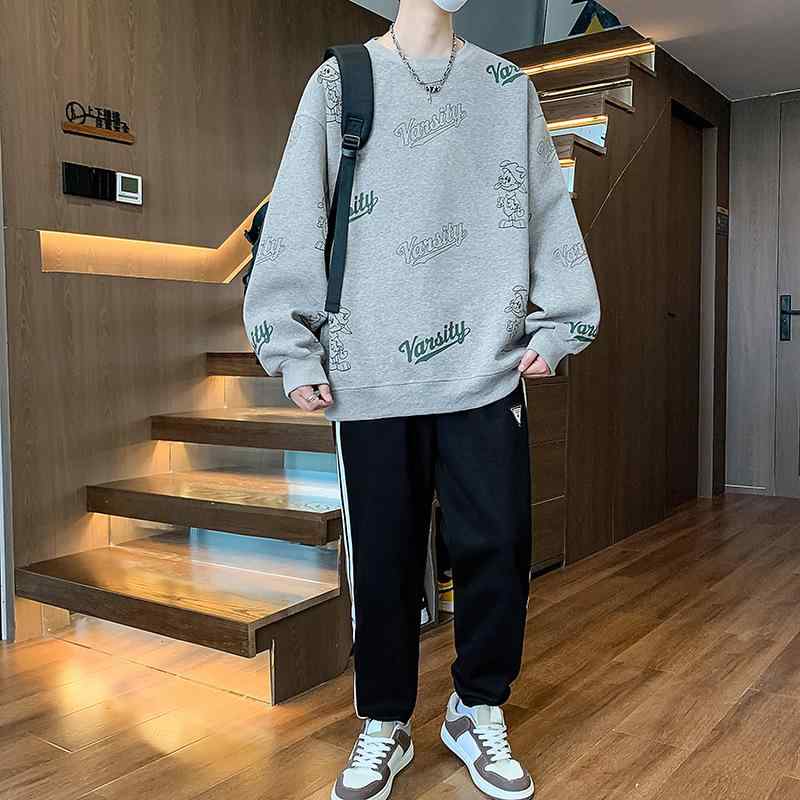 Tシャツ キッズ 長袖 13歳 14歳 15歳 16歳 男の子 子供 中学生 春秋 トレーナー カットソー セットアップ