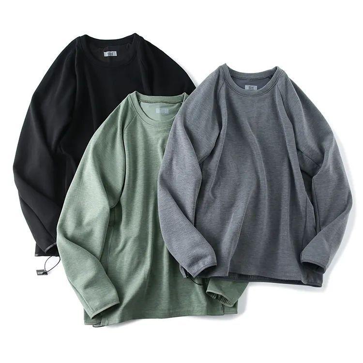 Tシャツ 男性用 冬物 裏起毛 あったか インナー 長袖 丸首 トップス 普段使い 部屋着 運動着