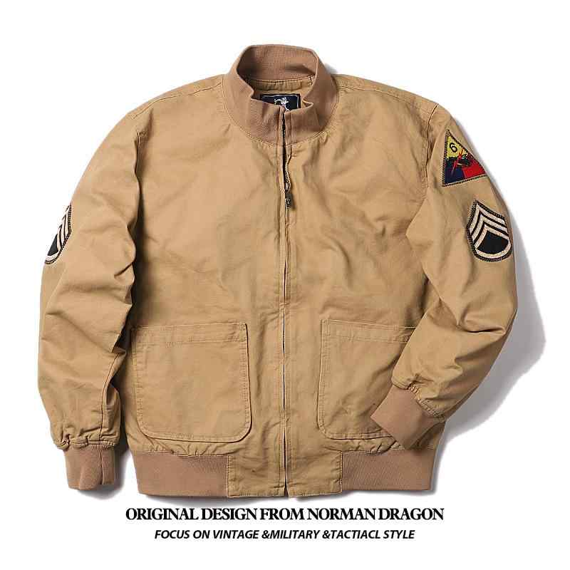 ジャケット 男性用 ミリタリージャケット M1942 CVC 裏起毛 アメカジ ワークジャケット ブルゾン ジャンパー アウター