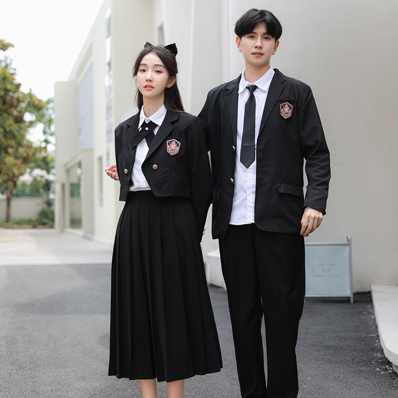 制服 セットアップ スクールウェア 春夏 男女兼用 白シャツ 合唱 発表会 韓国風 高校生 大学生2