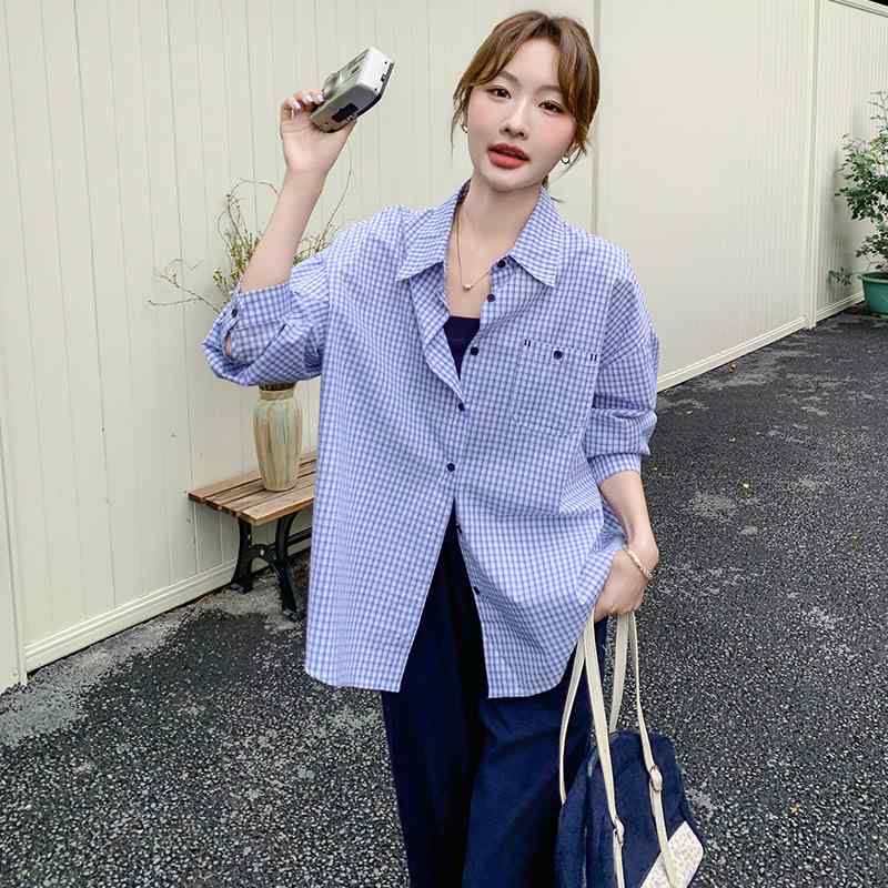 シャツ レディース 春夏 韓国風 チェック柄 カジュアル セットアップ 3点セット 若見え ファッション|ソファポテト