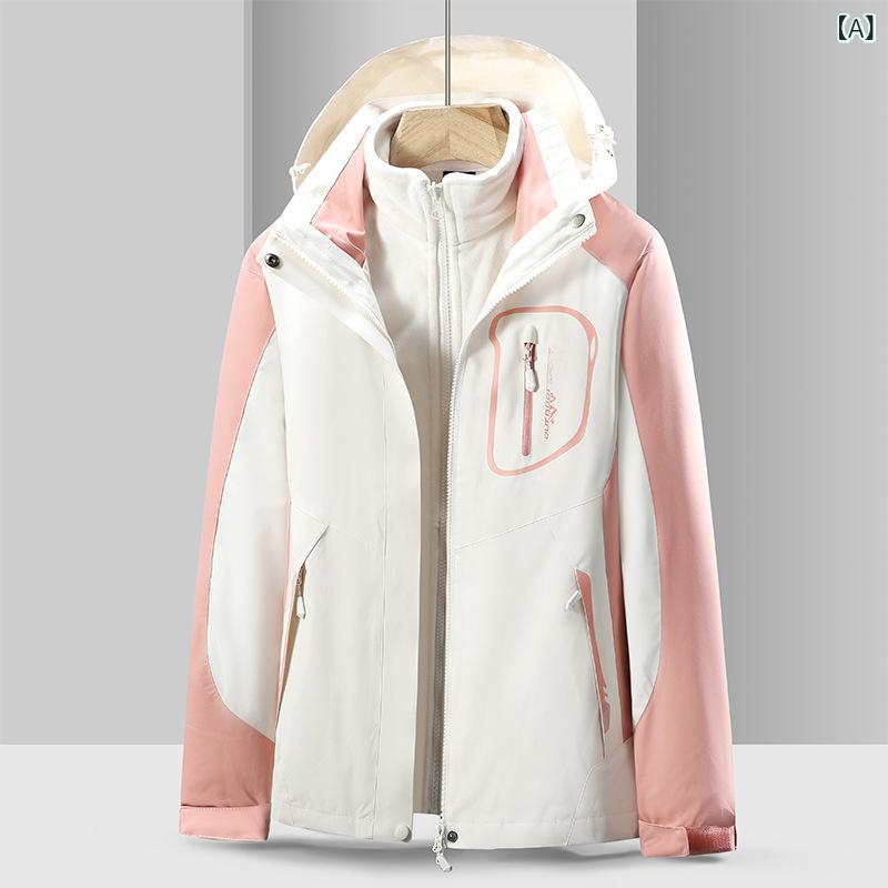 マウンテンパーカー 男女兼用 防寒 裏起毛 撥水 アウター 登山 ジャケット 秋冬 アウトドア ウェア2