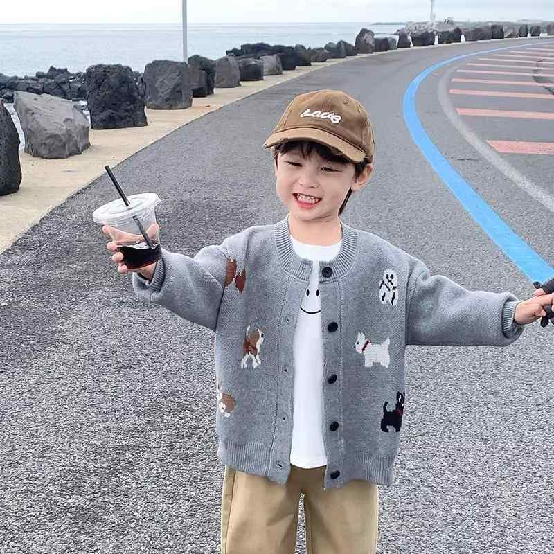ニット・カーディガン 男の子 ベビー服 子供服 トップス 薄手 ニット カーディガン 春秋 秋 上着 羽織り