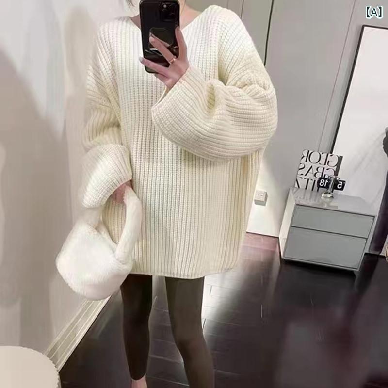 ニット レディース 秋冬 ピンク系 ゆったり かわいい 柔らかい 暖かい プルオーバー トップス ドロップショルダー オーバーサイズ ビッグシルエット 部屋着 普段使い2