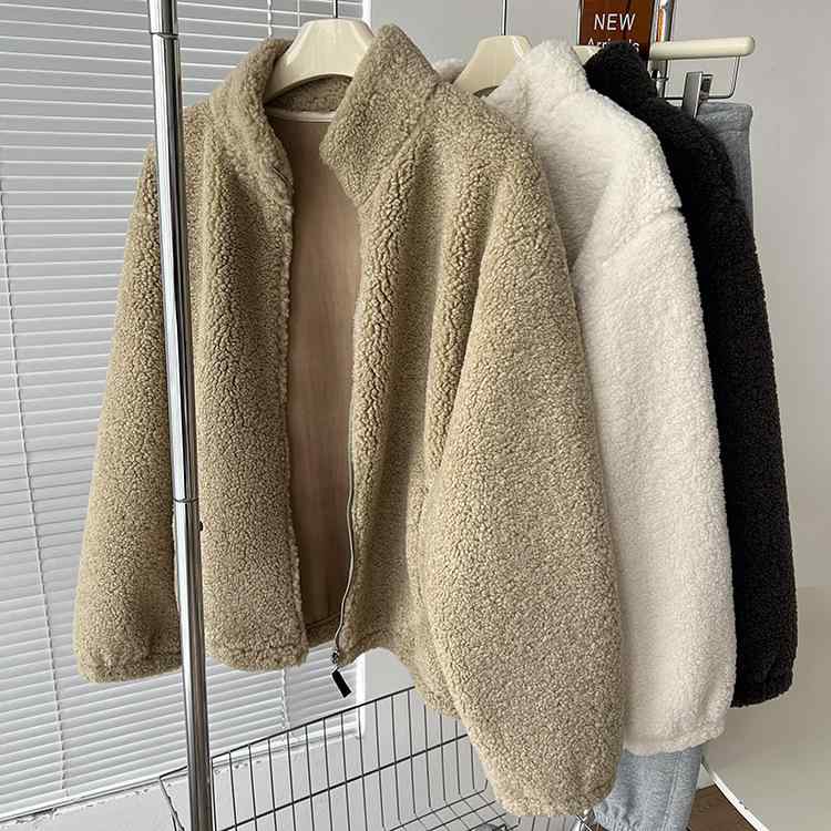 コート レディース 秋冬 リラックス 立襟 裏起毛 ボア アウター あったか ゆったり 暖かい 防寒2|ソファポテト