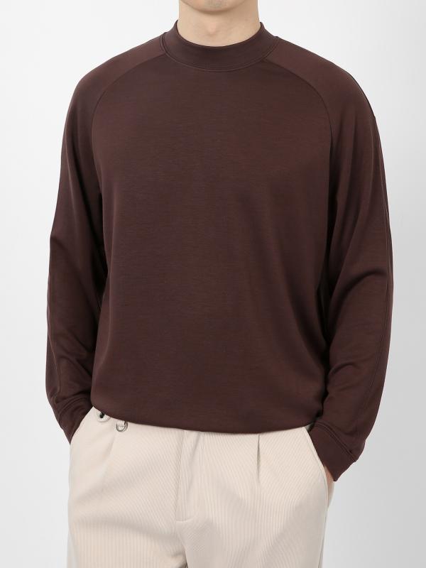 Tシャツ メンズ 男性用 秋冬 羊毛混紡 長袖 ハーフハイネック 磨毛 軽熟 カジュアル 親膚 インナー