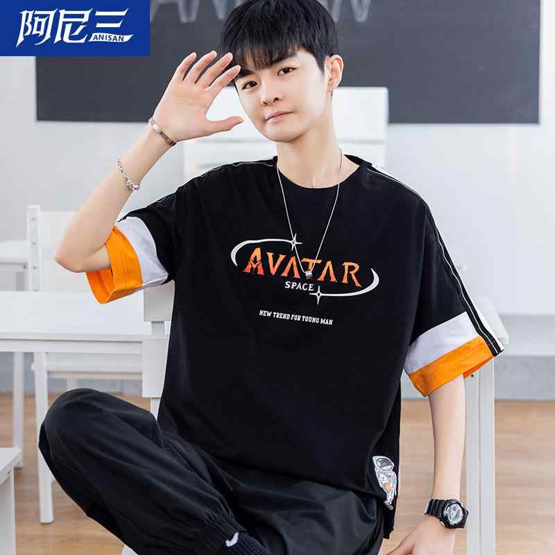 Tシャツ メンズ 半袖 ボーイズライク 男の子 運動 普段使い トップス インナー カットソー 中学生 高校生2