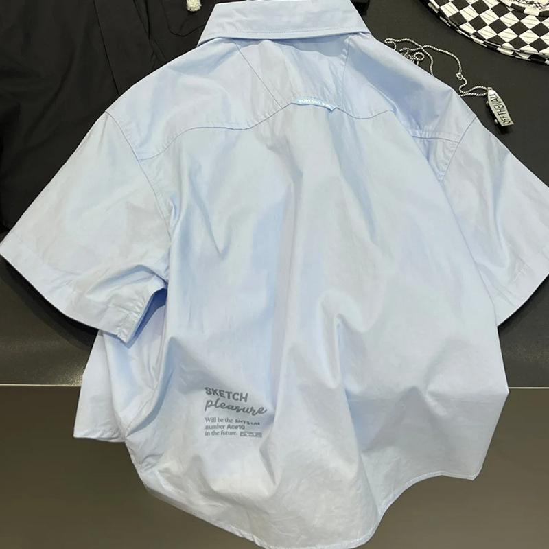 シャツ 子供服 半袖シャツ ブラウス アウター 薄手 柔らか 快適 男の子 女の子 春夏