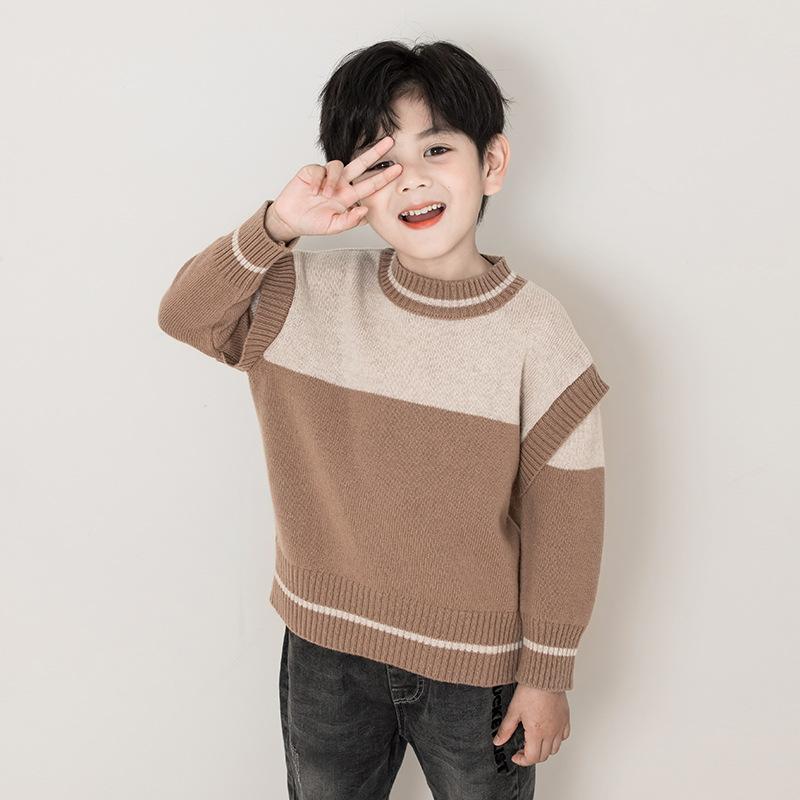 ニット キッズ 男の子 子供服 ウール セーター 秋冬 フェイクレイヤード あったか おしゃれ2|ソファポテト