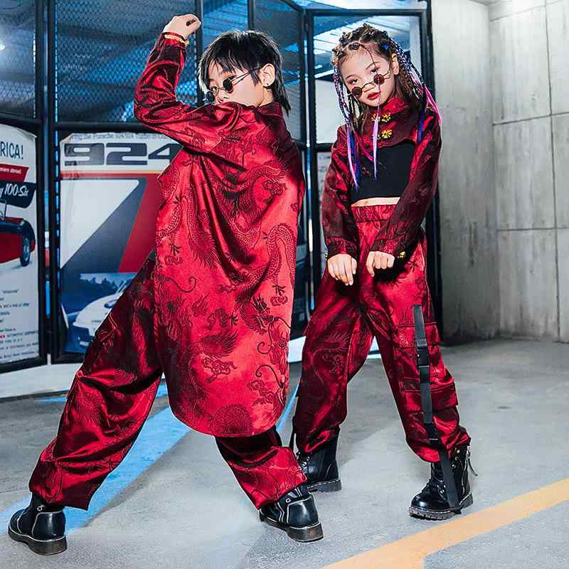 子供 ストリートダンス 衣装 ヒップホップ セットアップ ガールズ ジャズダンス 服 ウォーキング ウェア クール ダンス ボーイズ2|ソファポテト