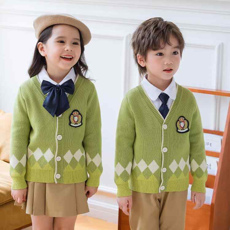 スクールユニフォーム 小学生 ニットベスト 3点セット 秋冬着 子供 幼稚園 制服2|ソファポテト