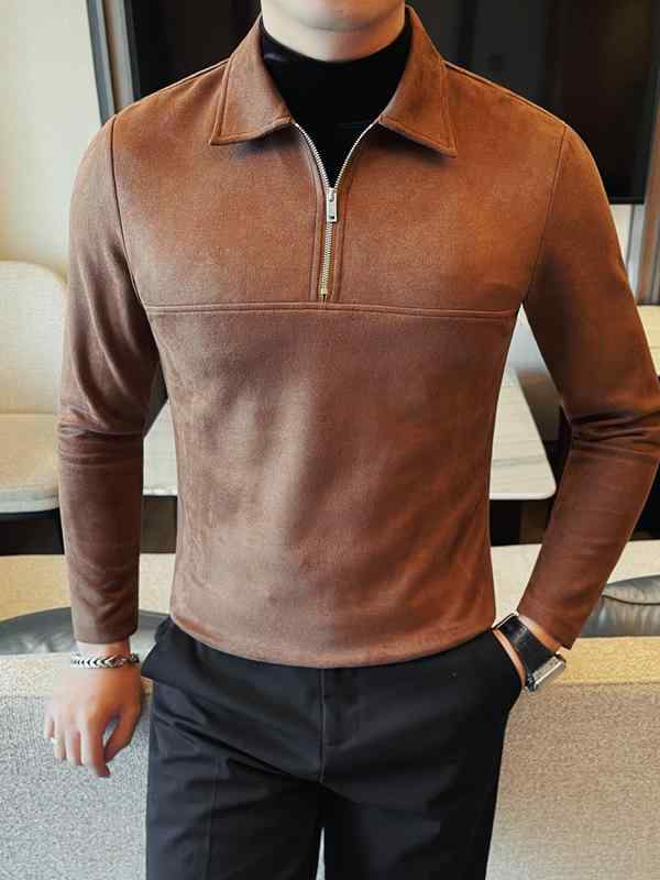 Tシャツ メンズ 男性用 カットソー フェイクレイヤード スリム 長袖 トップス おしゃれ かっこいい 秋冬