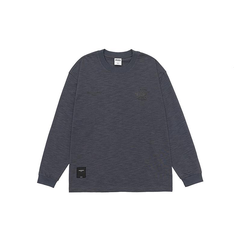 Tシャツ メンズ 男性用 春物 秋物 長袖 竹節綿 インナー トップス 大きいサイズ ゆったりサイズ カジュアル 普段使い