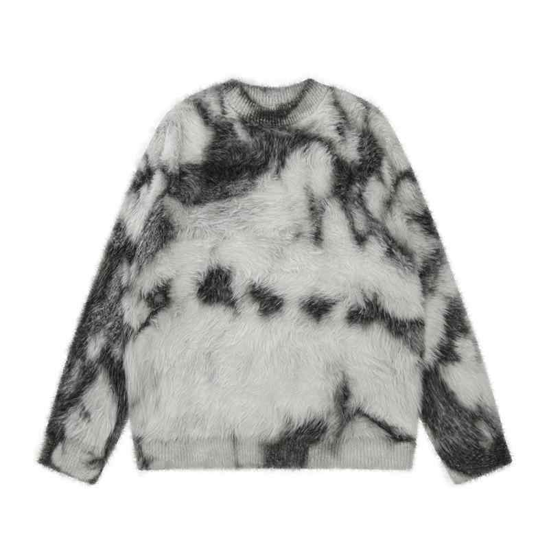ニット レディース 秋冬 美品 復古 フェイク ミンク カシミヤ セーター カップル ブランド カジュアル 野球2|ソファポテト