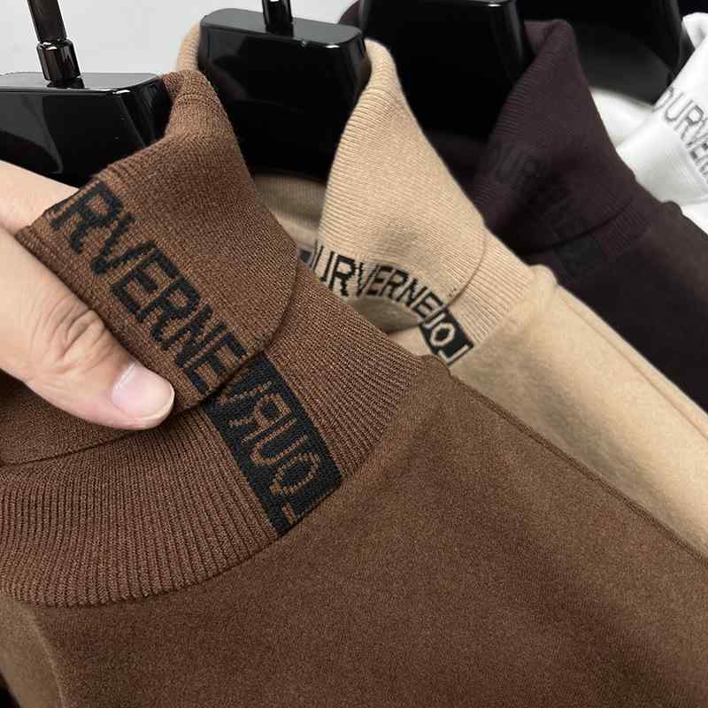 Tシャツ メンズ 男性用 長袖 秋冬 起毛 厚手 スリム インナー トップス あったか 暖かい ハイネック