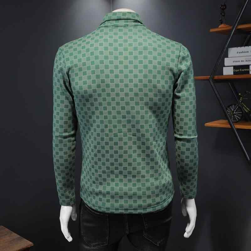 Tシャツ 男性用 ハイネック トップス 長袖 裏起毛 厚手 秋冬 あったか インナー カジュアル 普段使い