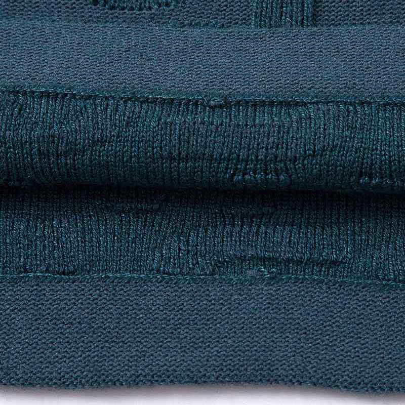 Tシャツ メンズ 男性用 トップス 長袖 ウール ニット スリム 提花柄 秋冬2