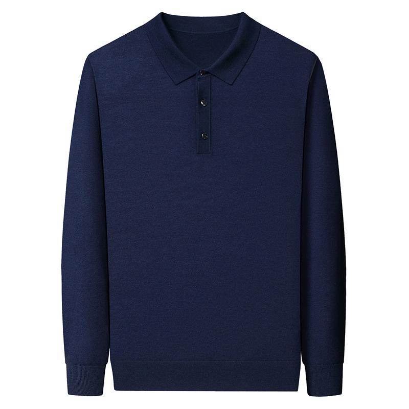 ニット メンズ 男性用 100% ピュアウール カーディガン トップス 長袖 Tシャツ カットソー インナー ミドルエイジ シニア向け ハイエンド カジュアル 普段使い
