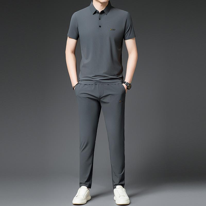 メンズ Tシャツ パンツ 上下セット 薄手 接触冷感 スポーツウェア 男性用 カットソー ロングパンツ 普段使い 部屋着 ルームウェア