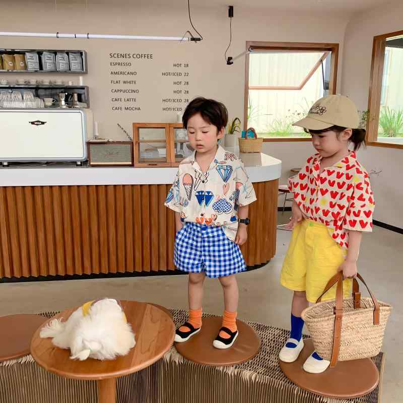 シャツ キッズ 半袖 男の子 女の子 子供 カートゥーン プリント サマー トップス2
