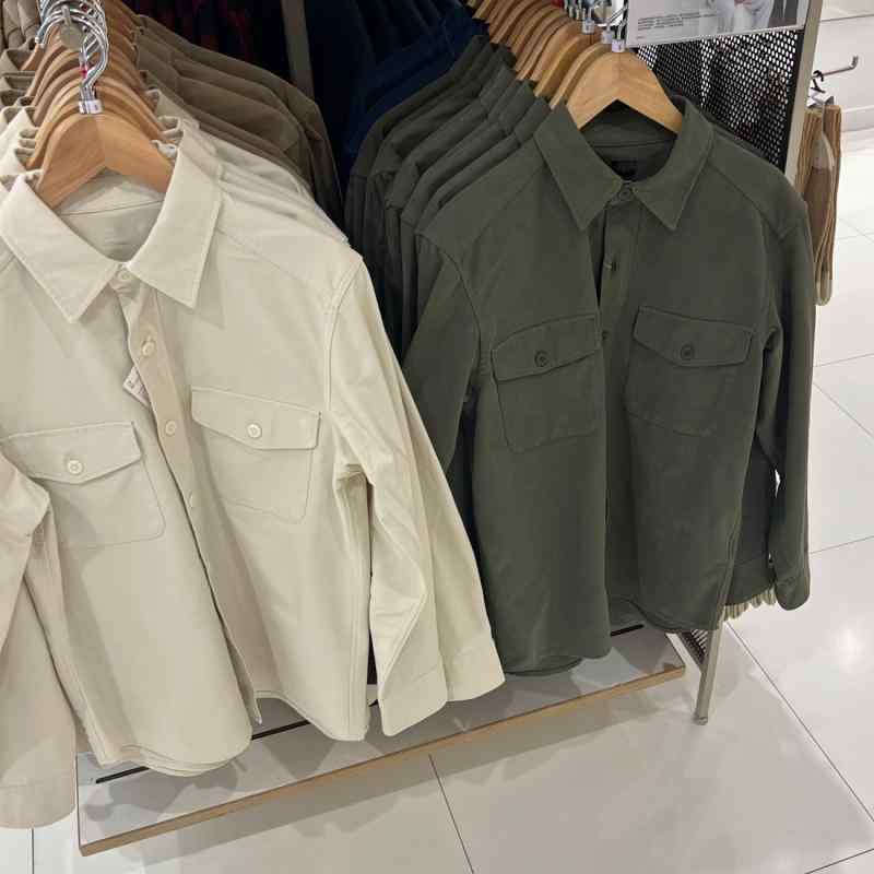 シャツ 男性用 長袖 トップス ワークシャツ ?松 休? 多口袋