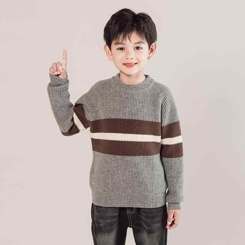 ニット キッズ 男の子 ウール セーター 秋冬 厚手 あったか リブ 襟付き インナー トップス2|ソファポテト