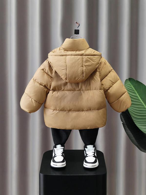 子供服 ダウンジャケット 男の子 秋冬 韓国 ダウンコットン 綿 連帽 厚手 あったか
