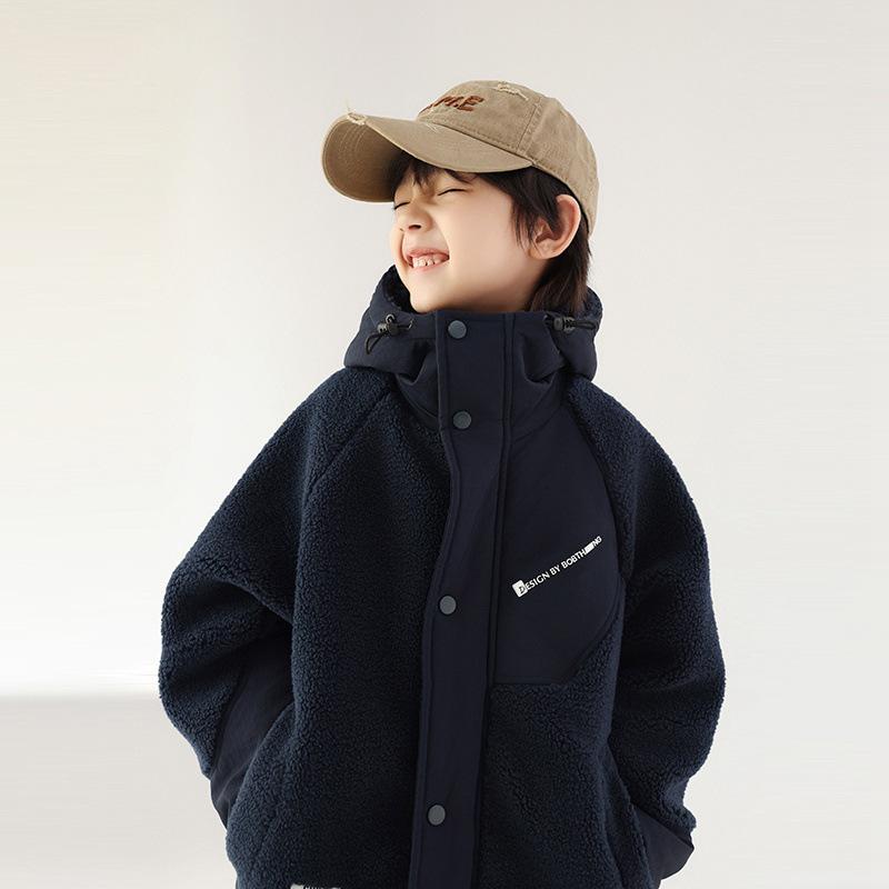 コート キッズ 男の子 裏起毛 ジャケット 子供服 ボア 厚手 秋冬 ボーイズ アウター ジャンパー ブルゾン 防寒 暖かい かわいい カジュアル