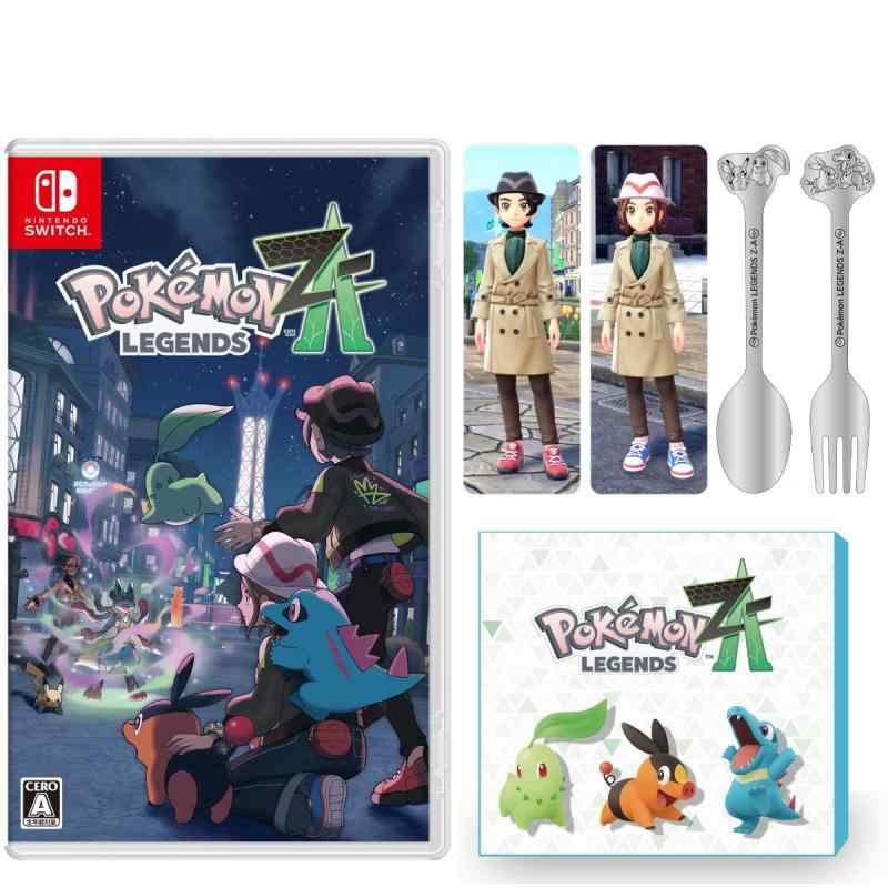 【中古】【ポケモン抽選キャンペーン応募用紙付き】【オリジナルデザインBOX入り】Pok・・mon LEGENDS Z-A（ポケモン レジェンズ ゼットエー） -Switch 【オリジナル特典】カトラリーセット 同梱 &am