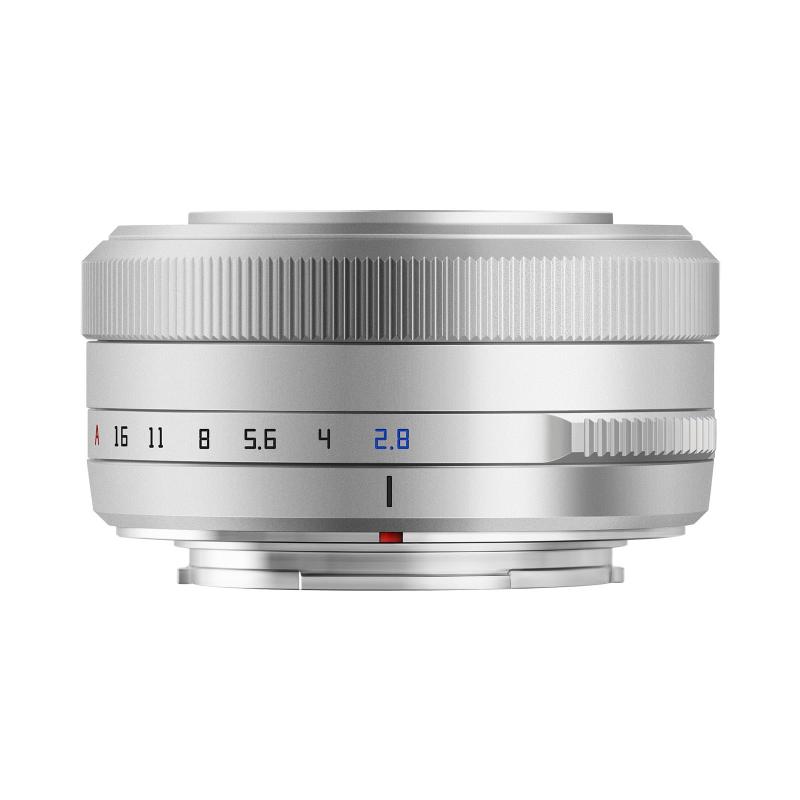 【中古】TTArtisan AF 27粍 f/2.8 E/Z/Xマウント APS-C 単興味の中心水晶体 黒いこと しろがね色 白いこと 銘匠光学