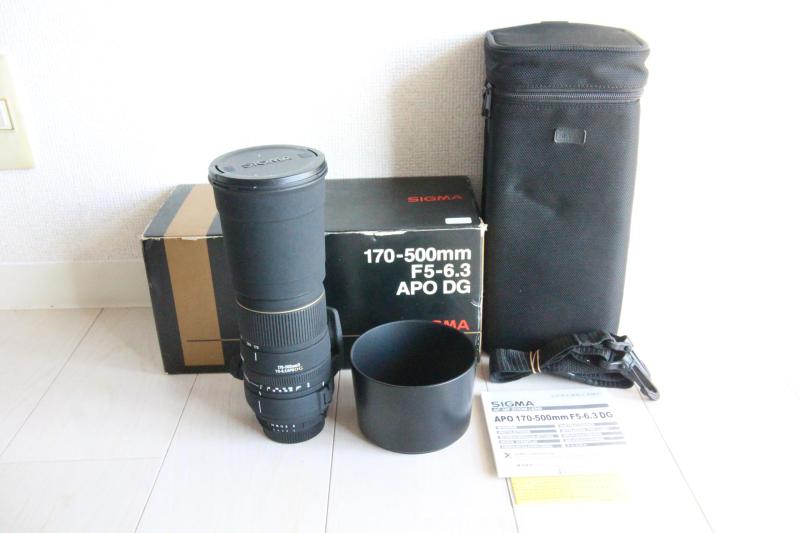 【中古】シグマ 170-500粍 F5-6.3 APO DG ニコン用