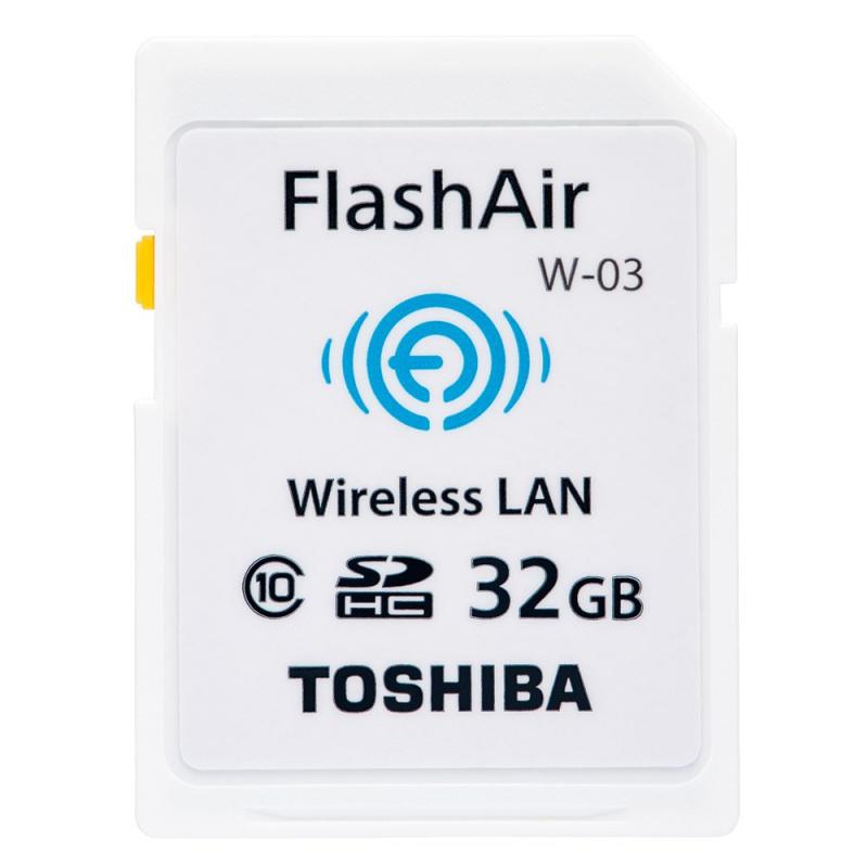 【中古】東芝(TOSHIBA) 無線電話ローカルエリアネットワーク積み上げるSDHC歌留多32GB Class10 FlashAir W-03 SD-R032GR7AL03A