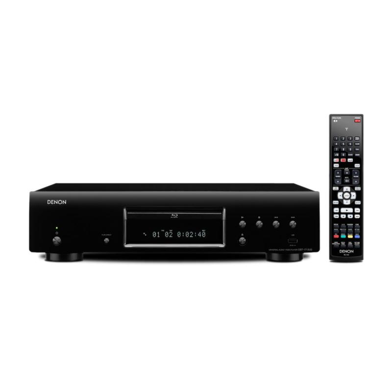 【中古】DENON ユニバーサルブルーレイディスクプレーヤー 網状組織相応う 黒いこと DBT-1713UDK