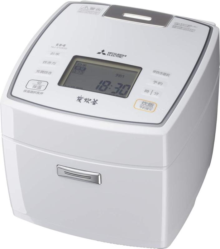 【中古】三菱電機 IH炊飯器 5.5合 日本製 備長炭 炭炊釜